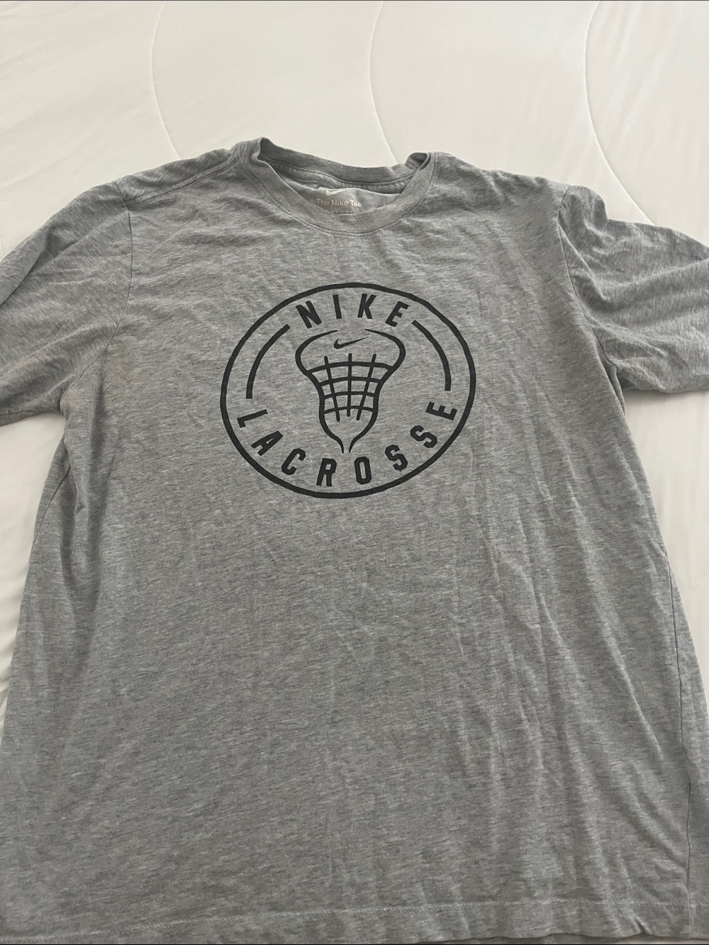Nike Gray Lacrosse Graphic Short Sleeve Tee